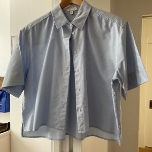 AYR The Book Club Cropped Button Down~Women’s L